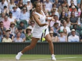 Barbora Strycova in action at Wimbledon on July 9, 2019