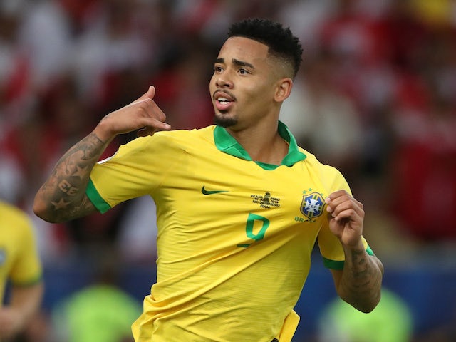 Gabriel Jesus scores, sees red as Brazil win Copa America