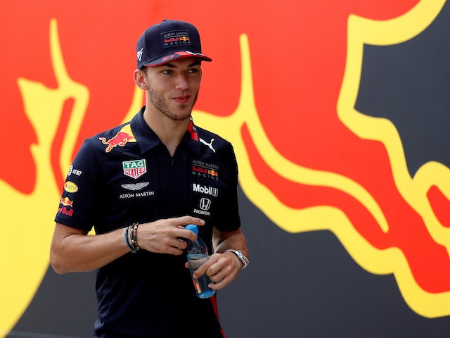 Pierre Gasly pictured at the British GP on July 11, 2019