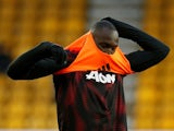 Romelu Lukaku pictured ahead of Manchester United's Premier League meeting with Wolverhampton Wanderers in April 2019