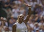 Serena Williams celebrates reaching the Wimbledon final on July 11, 2019