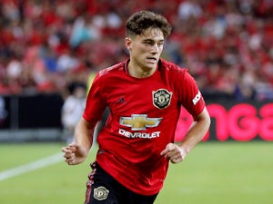 Daniel James in action for Manchester United on July 20, 2019