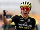 Mitchelton-Scott rider Simon Yates of Britain wins the stage on July 18, 2019