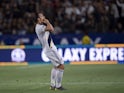 LA Galaxy forward Zlatan Ibrahimovic (9) celebrates his goal during the second half against the Los Angeles FC at Dignity Health Sports Park on July 20, 2019