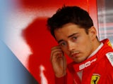 Charles Leclerc pictured at the German GP on July 26, 2019