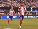 Atletico Madrid's Diego Costa celebrates scoring against Real Madrid in the International Champions Cup on July 26, 2019
