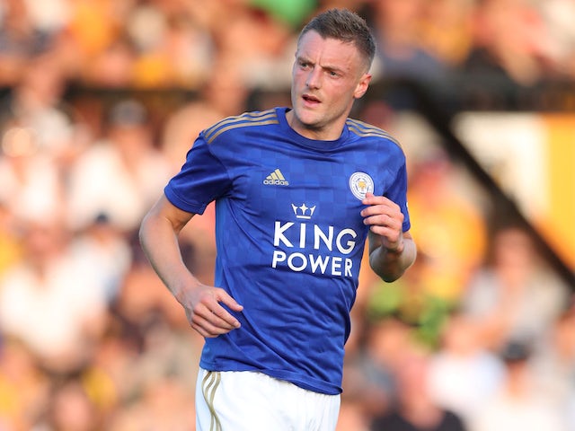 Jamie Vardy in action for Leicester City on July 23, 2019