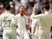 Stuart Broad celebrates the early wicket of David Warner on day one of the First Test of the Ashes on August 1, 2019