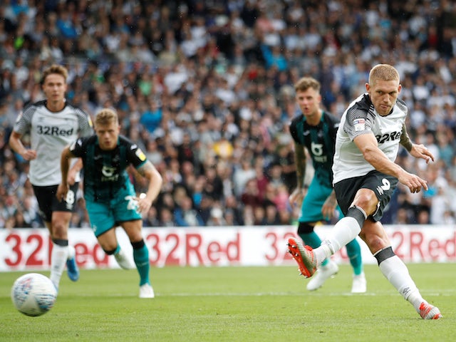 Derby miss penalty in Swansea stalemate