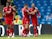 Nottingham Forest's Lewis Grabban celebrates scoring their first goal with team mates