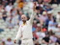Australia's Nathan Lyon celebrates taking the wicket of England's Moeen Ali on August 5, 2019