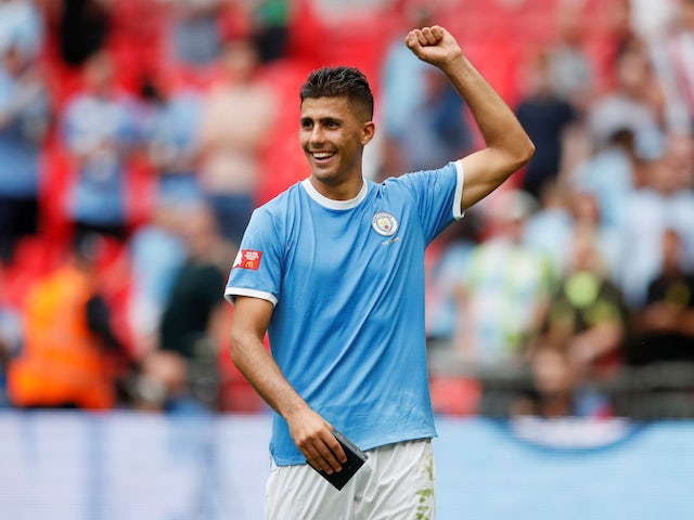 Rodri pictured in a Manchester City shirt on August 4, 2019
