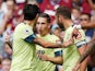 Bournemouth's Harry Wilson celebrates scoring their second goal with team mates on August 17, 2019