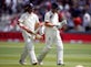 Burns and Denly steady ship for England after Hazlewood takes early wickets