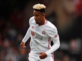 Callum Robinson pictured for Sheffield United on August 10, 2019