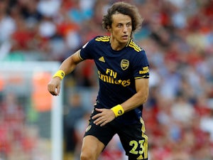 David Luiz in action during the Premier League game between Liverpool and Arsenal on August 24, 2019