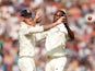 Jofra Archer and Ben Stokes celebrate on August 24, 2019