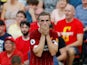 Liverpool skipper Jordan Henderson reacts on August 24, 2019