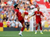 Mohamed Salah in action during the Premier League game between Liverpool and Arsenal on August 24, 2019
