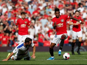 Manchester United's Marcus Rashford in action against Crystal Palace in the Premier League on August 24, 2019