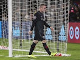 DC United forward Wayne Rooney (9) leaves the pitch after receiving a red card against the New York Red Bulls during the first half at Audi Field on August 21, 2019