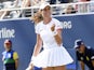 Johanna Konta of Great Britain celebrates her win over Shuai Zhang of China in the third round on day five of the 2019 U.S. Open tennis tournament at USTA Billie Jean King National Tennis Center on August 30, 2019