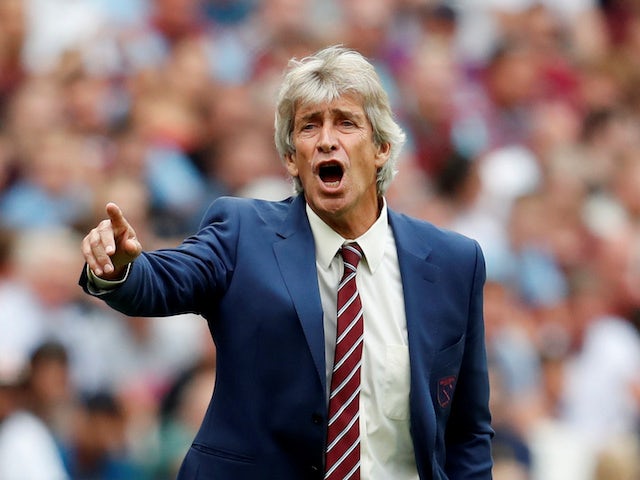 West Ham boss Manuel Pellegrini on August 31, 2019