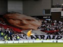 The late Pope John Paul II appears at Ibrox on August 29, 2019