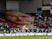 Legia Warsaw fans unfurl Pope John Paul II banner at Ibrox