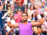 Rafael Nadal of Spain after beating Hyeon Chung of Korea in the third round on day six of the 2019 U.S. Open tennis tournament at USTA Billie Jean King National Tennis Center on August 31, 2019