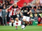 Manchester United's Juan Mata in action with Southampton's Oriol Romeu in the Premier League on August 31, 2019