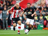 Manchester United's Juan Mata in action with Southampton's Oriol Romeu in the Premier League on August 31, 2019