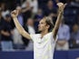 Daniil Medvedev of Russia features to the crowd after his match against Dominik Koepfer of Germany (not pictured) in the fourth round on day seven of the 2019 US Open tennis tournament at USTA Billie Jean King National Tennis Center on September 2, 2019