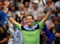 Diego Schwartzman of Argentina after beating Alexander Zverev of Germany in the fourth round on day eight of the 2019 U.S. Open tennis tournament at USTA Billie Jean King National Tennis Center.