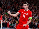 Gareth Bale celebrates scoring for Wales on September 6, 2019