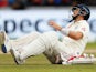 Joe Root takes a ball in the box on September 6, 2019