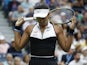 Naomi Osaka of Japan reacts after losing a point against Belinda Bencic of Switzerland (not pictured) in the fourth round on day eight of the 2019 US Open tennis tournament at USTA Billie Jean King National Tennis Center on September 2, 2019