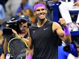 Rafael Nadal celebrates on September 6, 2019