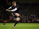 Rhys Patchell in action for Wales in November 2018
