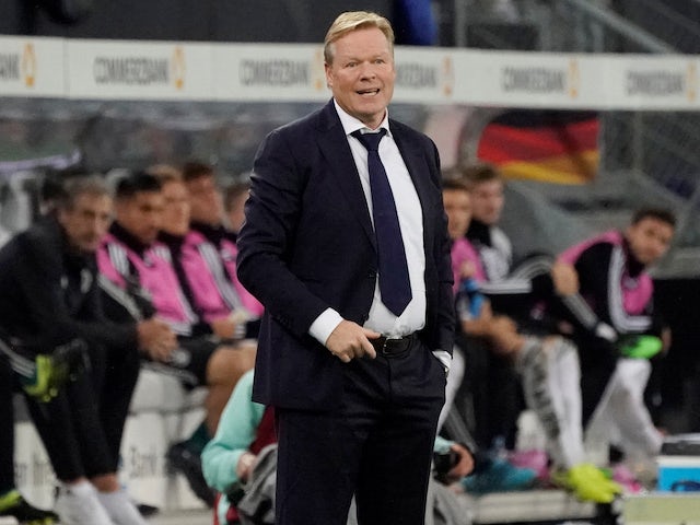 Koeman 'cannot take charge of official Barca game yet'