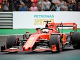 Sebastian Vettel in action during Italian GP practice on September 7, 2019