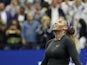 Serena Williams of the United States reacts after her match against Elina Svitolina of Ukraine (not pictured) in a semifinal match on day eleven of the 2019 US Open tennis tournament at USTA Billie Jean King National Tennis Center on September 6, 2019