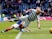 Rangers' Jordan Jones fouls Celtic's Moritz Bauer and is subsequently sent off by referee Bobby Madden on September 1, 2019