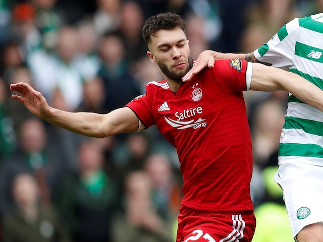 Connor McLennan in action for Aberdeen in April 2019
