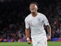 England's Jadon Sancho celebrates scoring their fourth goal against Kosovo on September 10, 2019