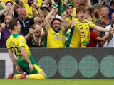Kenny McLean celebrates scoring for Norwich City on September 14, 2019