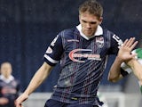 Marcus Fraser in action for Ross County in January 2016