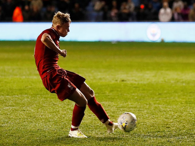 Paul Glatzel pictured for Liverpool in April 2019