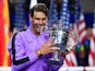 Rafael Nadal celebrates winning the US Open on September 8, 2019