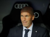 Real Madrid manager Zinedine Zidane pictured on September 14, 2019